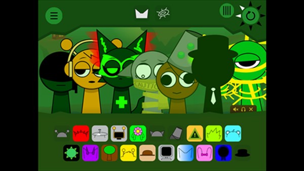 节奏盒子sprunki绿核模组3