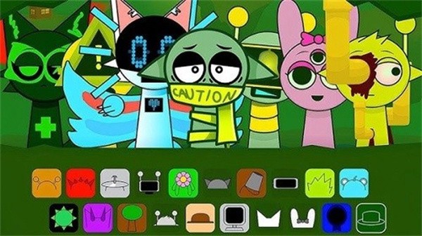 节奏盒子sprunki绿核模组图集展示