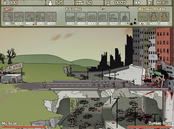 建筑工队大战僵尸