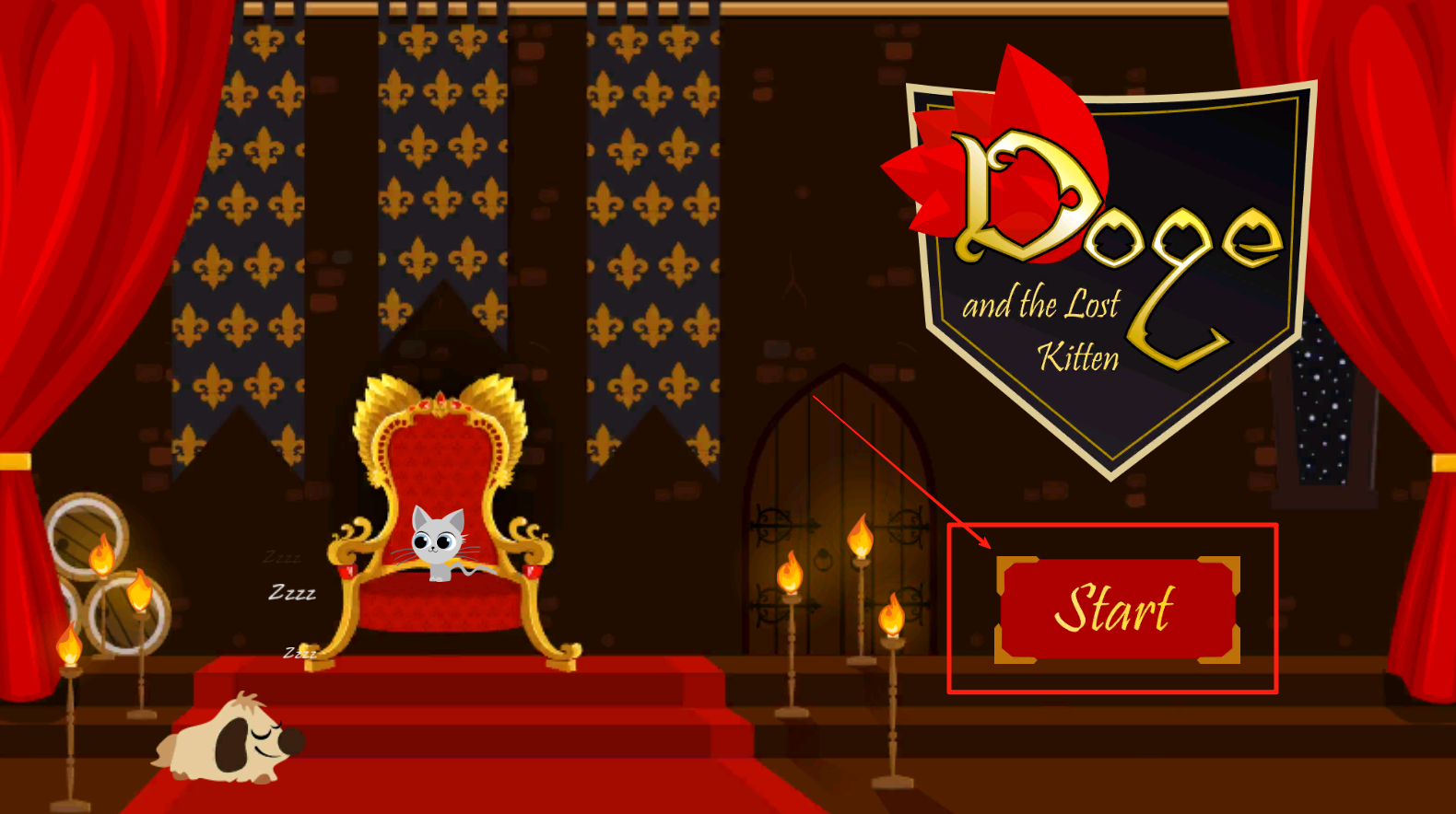 狗狗与迷路的小猫