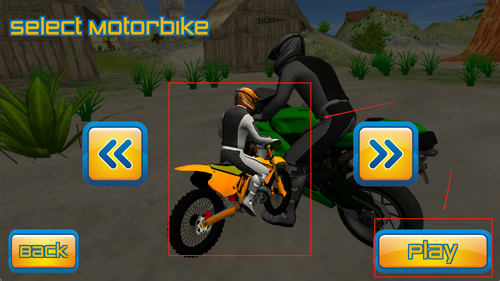 森林摩托车跳跃