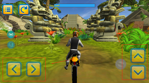 森林摩托车跳跃