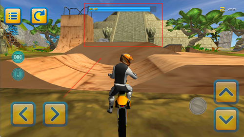 森林摩托车跳跃