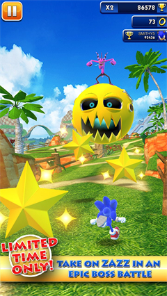 索尼克冲刺无限金币版