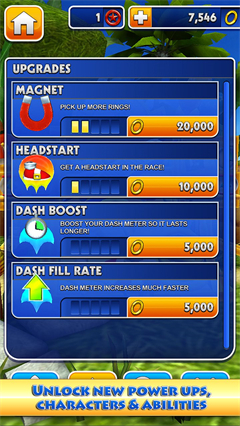 索尼克冲刺无限金币版