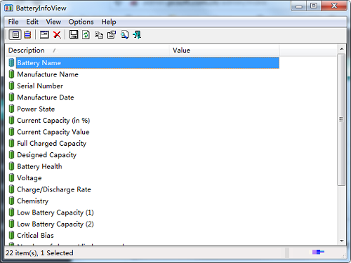 BatteryInfoView BatteryInfoView