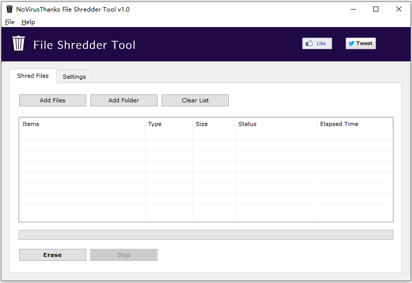 File Shredder Tool File Shredder Tool
