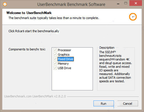 UserBenchmark截图